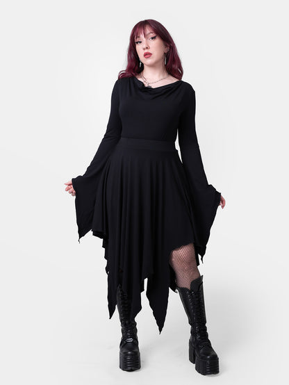 Spódnica asymetrycza midi Sceptrae