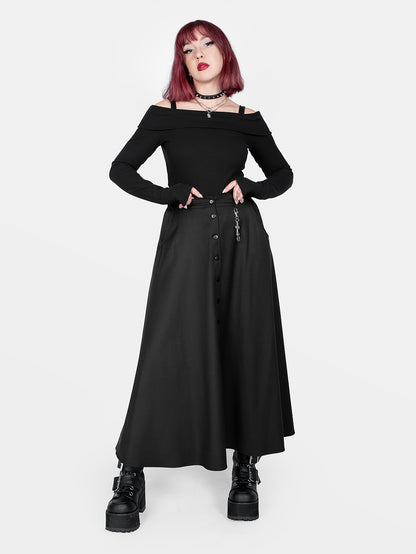 Spódnica maxi na guziki Beatrice