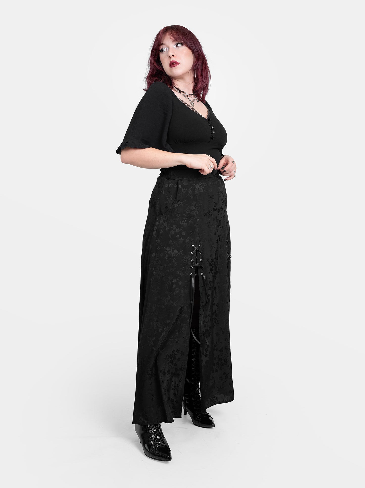 Bluzka z rękawami z kreszu Bellatrix