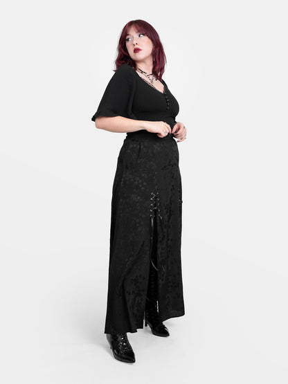 Bluzka z rękawami z kreszu Bellatrix