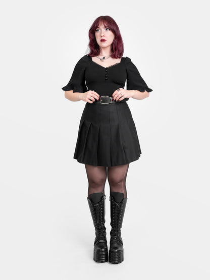 Bluzka z rękawami z kreszu Bellatrix