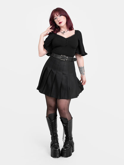 Bluzka z rękawami z kreszu Bellatrix