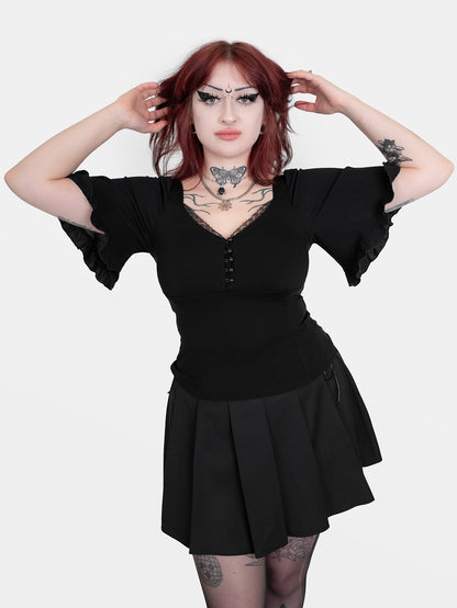 Bluzka z rękawami z kreszu Bellatrix