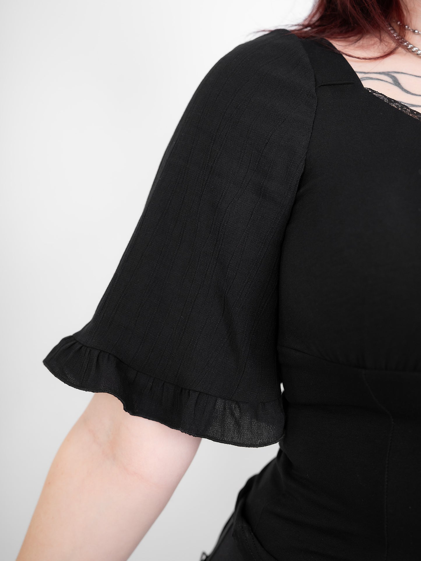 Bluzka z rękawami z kreszu Bellatrix