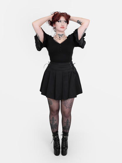 Bluzka z rękawami z kreszu Bellatrix