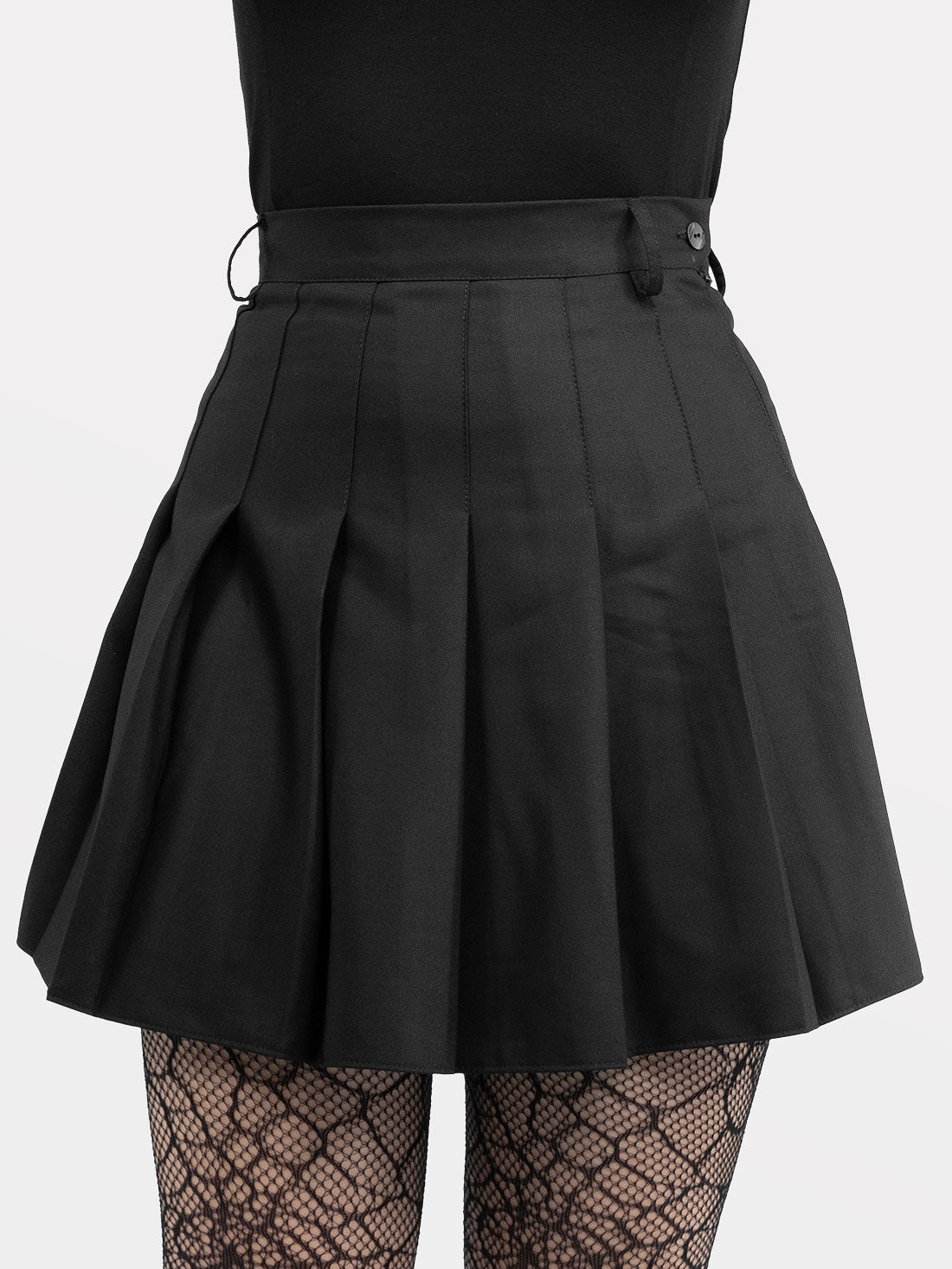 Czarna tennis skirt ze szlufkami