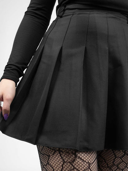 Czarna tennis skirt ze szlufkami