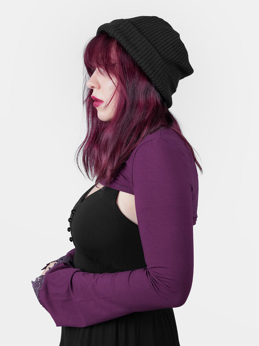 Black Knitted Beanie