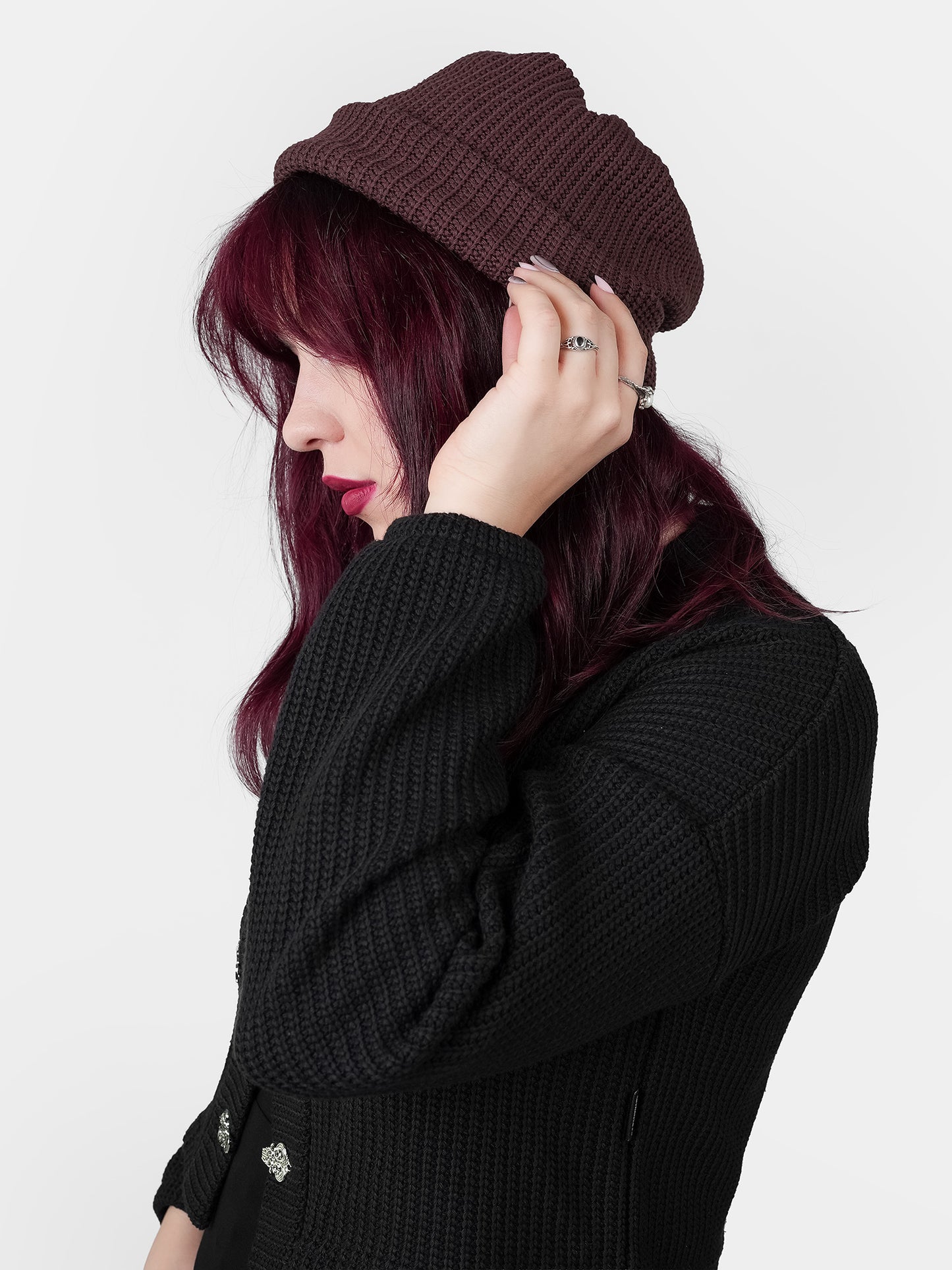 Brown Knitted Beanie