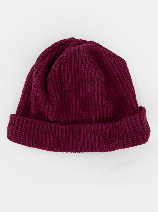 Burgundy Knitted Beanie