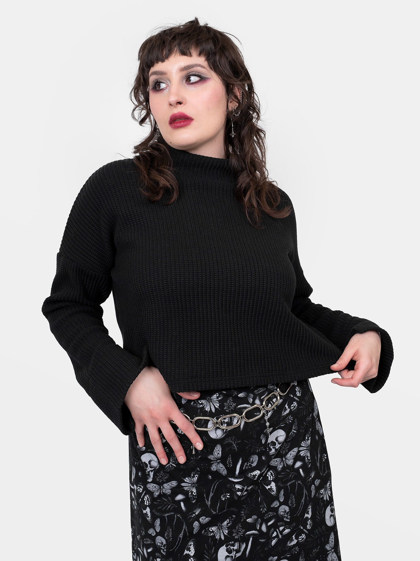Astrid Cropped Turtleneck 