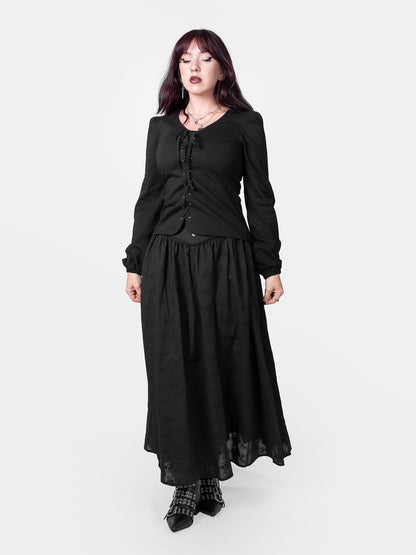 Apathy Lace Up Blouse 
