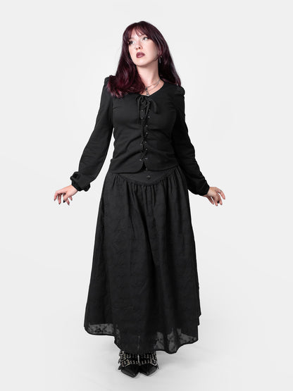 Apathy Lace Up Blouse 