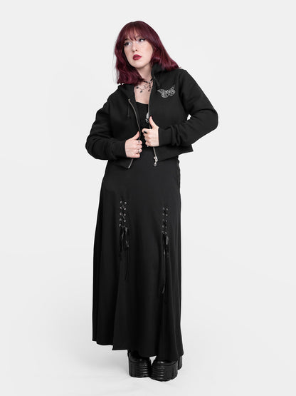 Krótka bluza z haftem Gloom