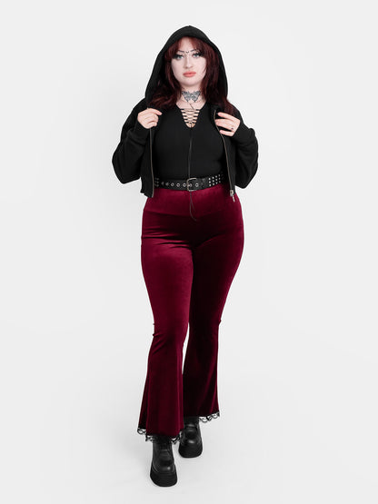 Krótka bluza z haftem Gloom