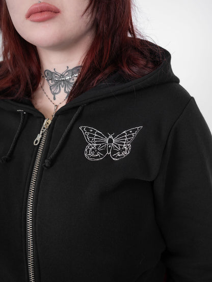 Krótka bluza z haftem Gloom