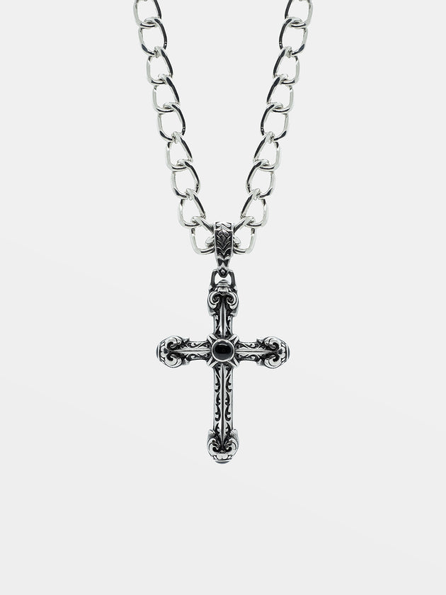 Długi naszyjnik z krzyżem Crucifix