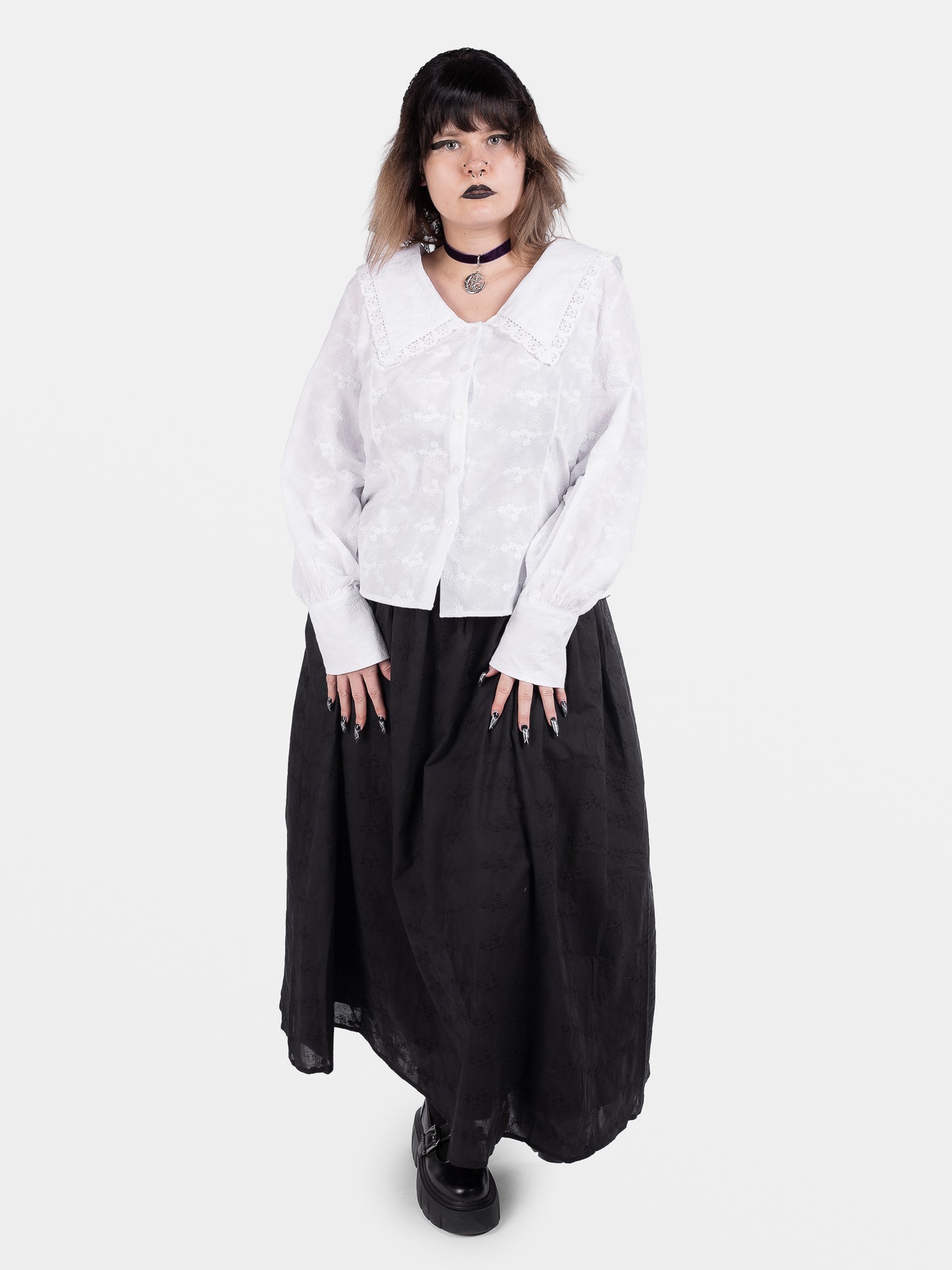 Katharsis Embroidered Maxi Skirt