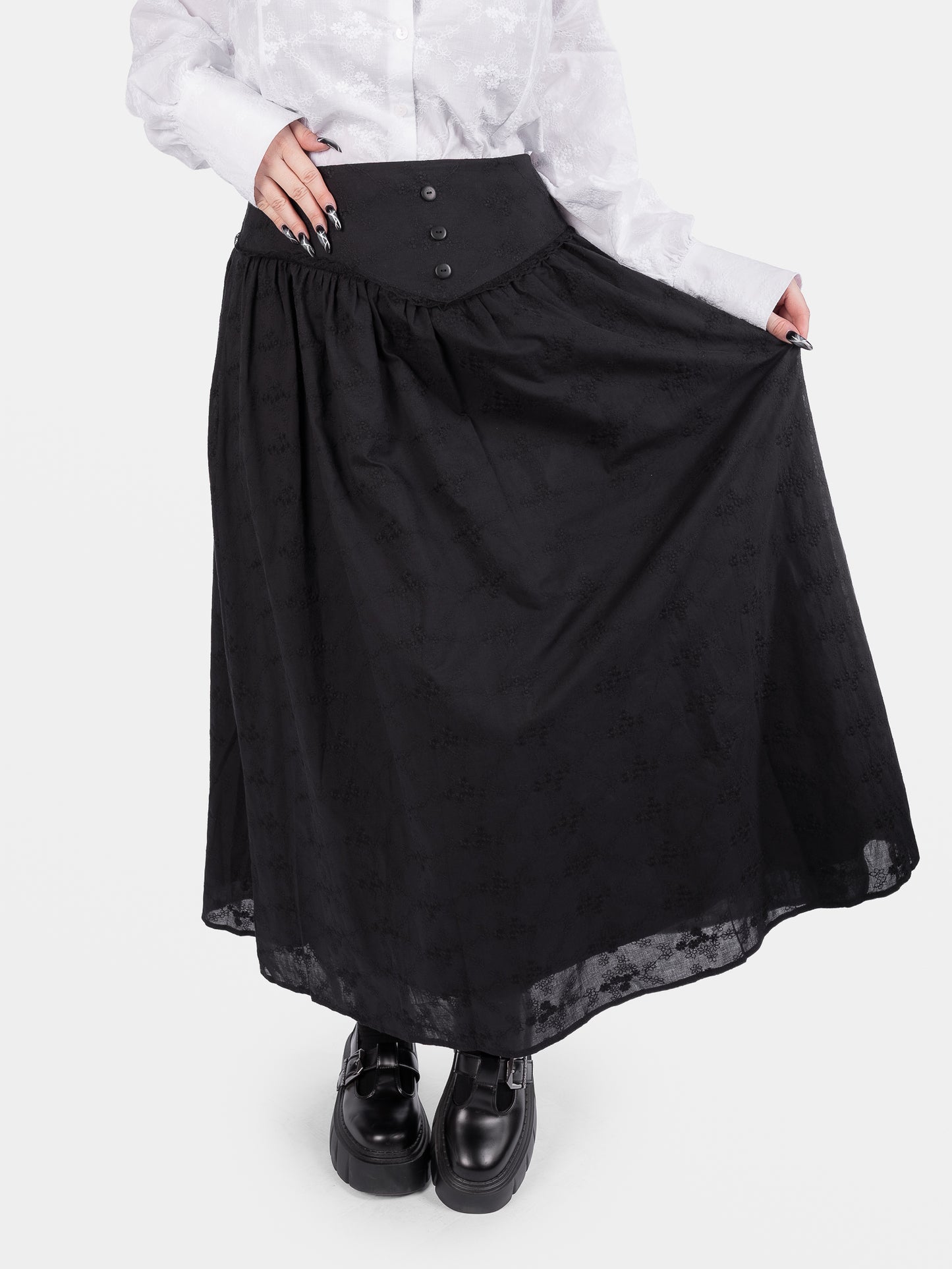 Katharsis Embroidered Maxi Skirt