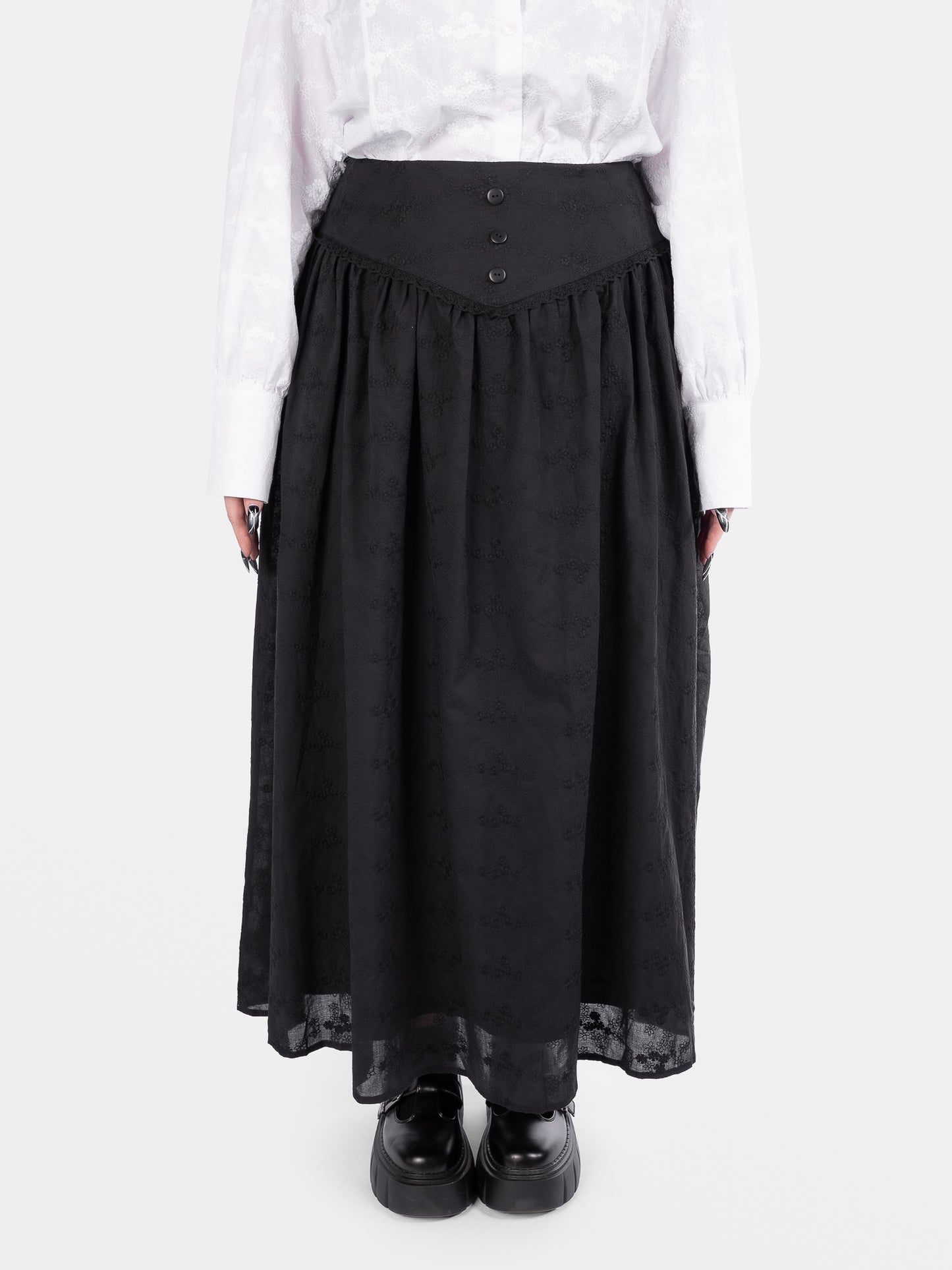 Katharsis Embroidered Maxi Skirt