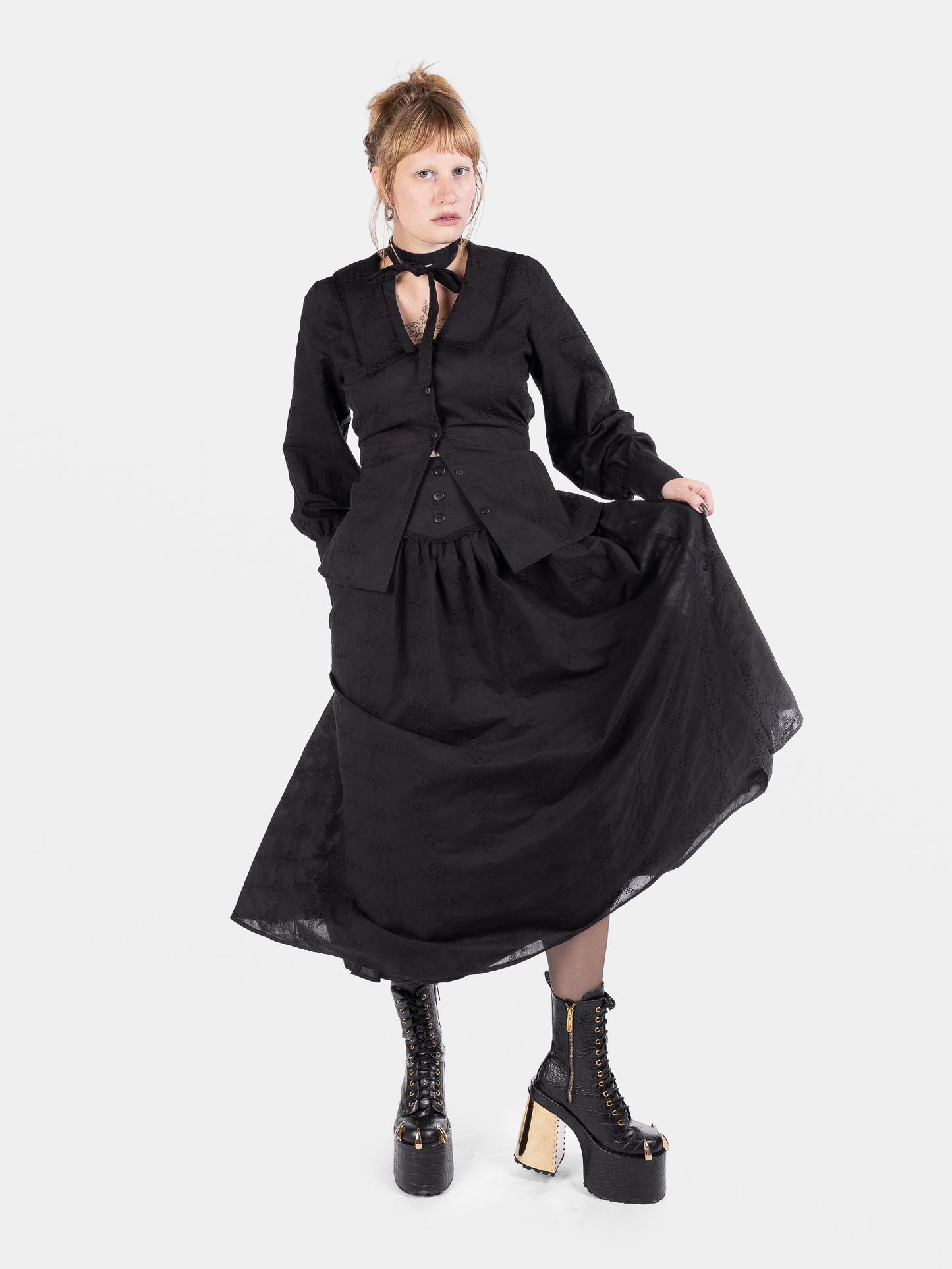 Katharsis Embroidered Maxi Skirt