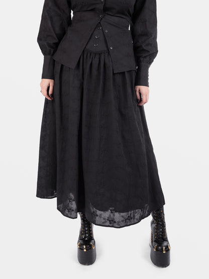 Katharsis Embroidered Maxi Skirt