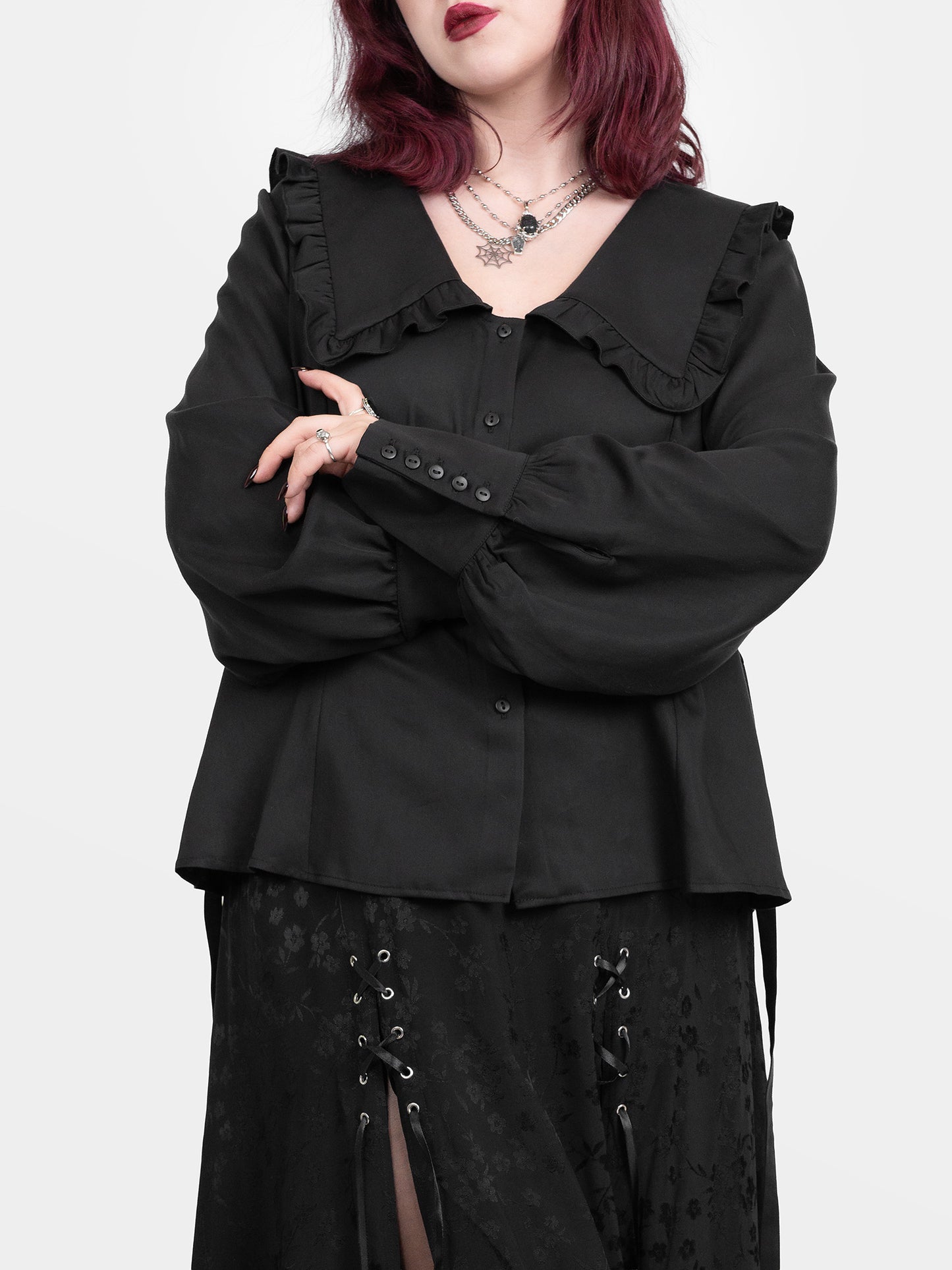 Koszula z dużym kołnierzem Rosaria