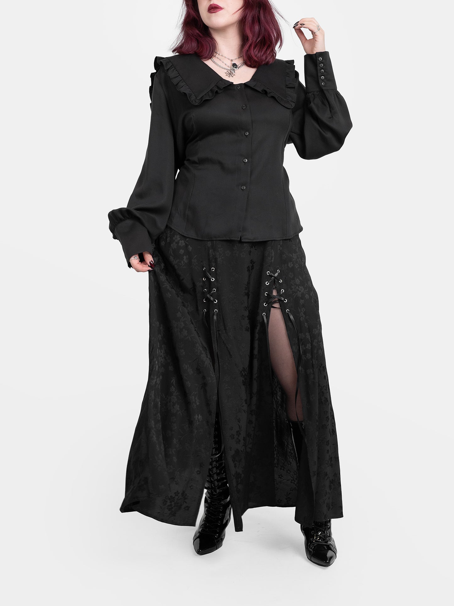 Koszula z dużym kołnierzem Rosaria