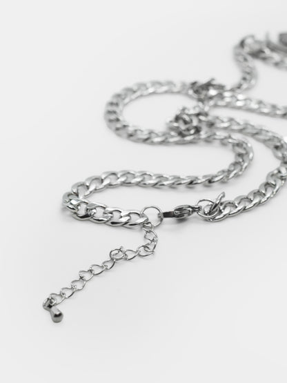 Thornblade Rose and Scythe Necklace