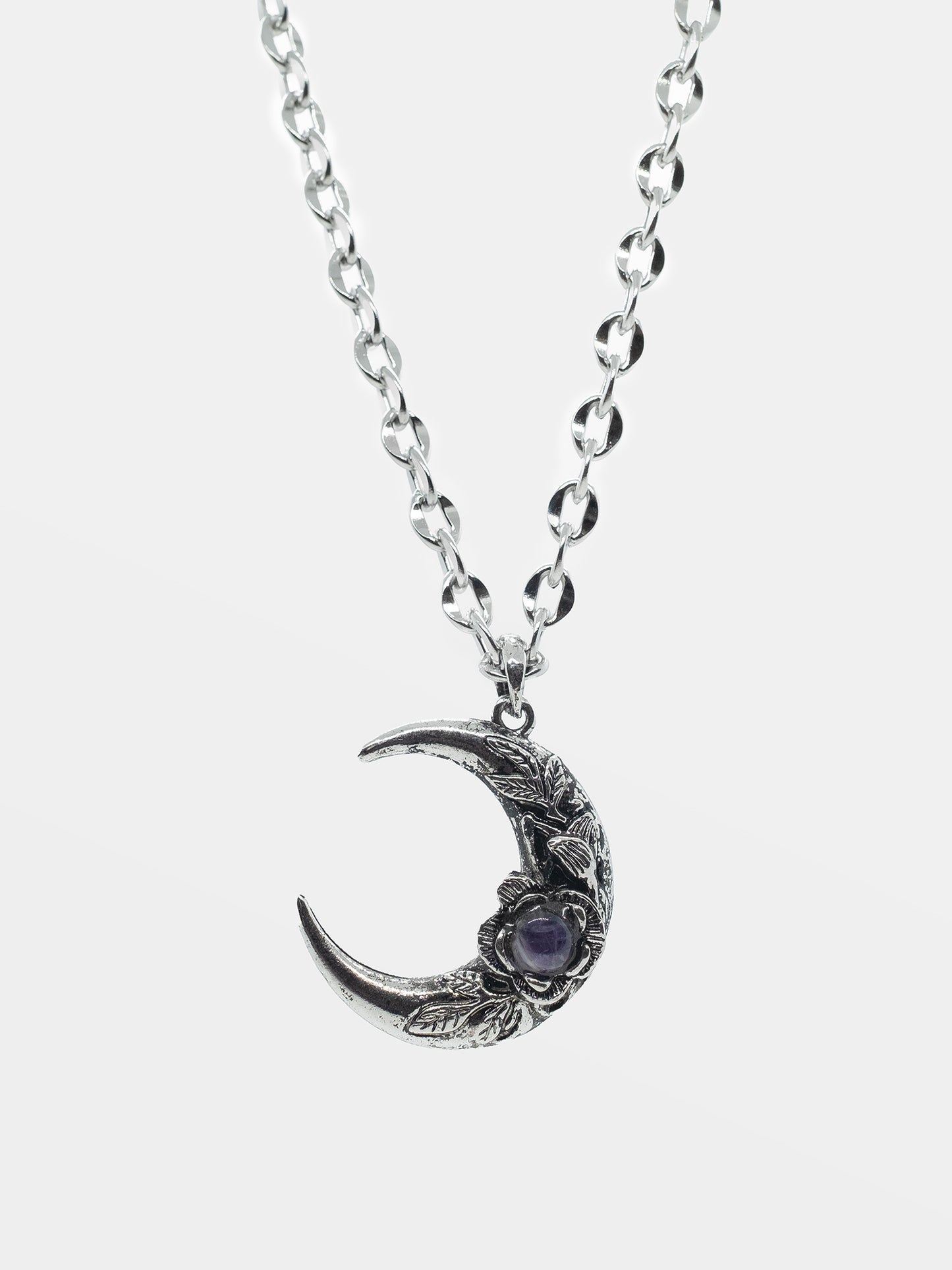 Nightfall Amethyst Moon Necklace