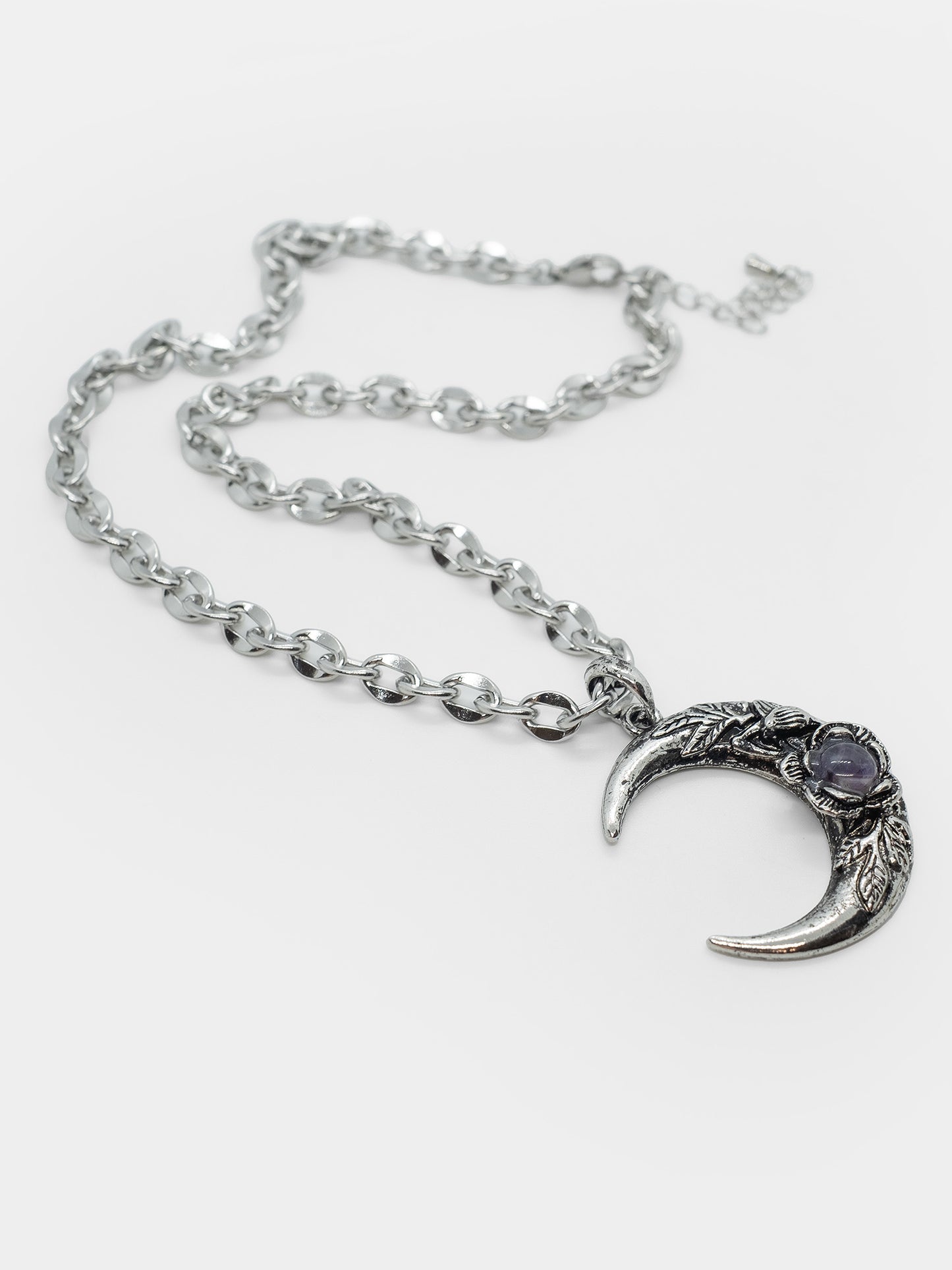Nightfall Amethyst Moon Necklace