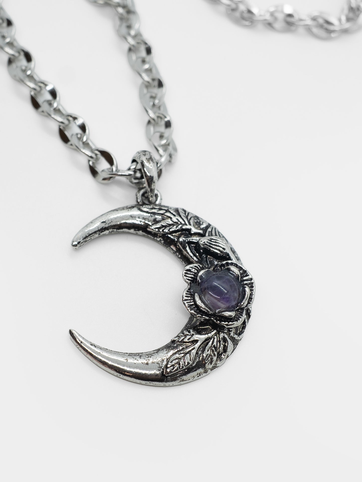 Nightfall Amethyst Moon Necklace