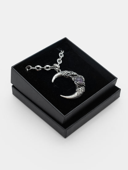 Nightfall Amethyst Moon Necklace