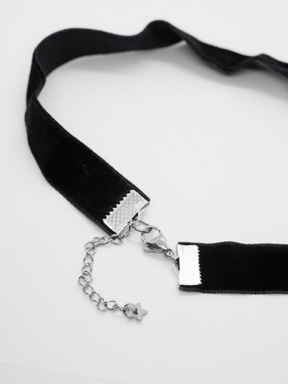 Crucifix Cross Velvet Collar