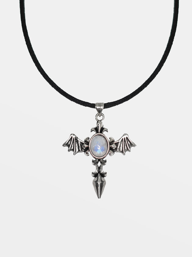 Choker z kamieniem księżycowym Angel Wing