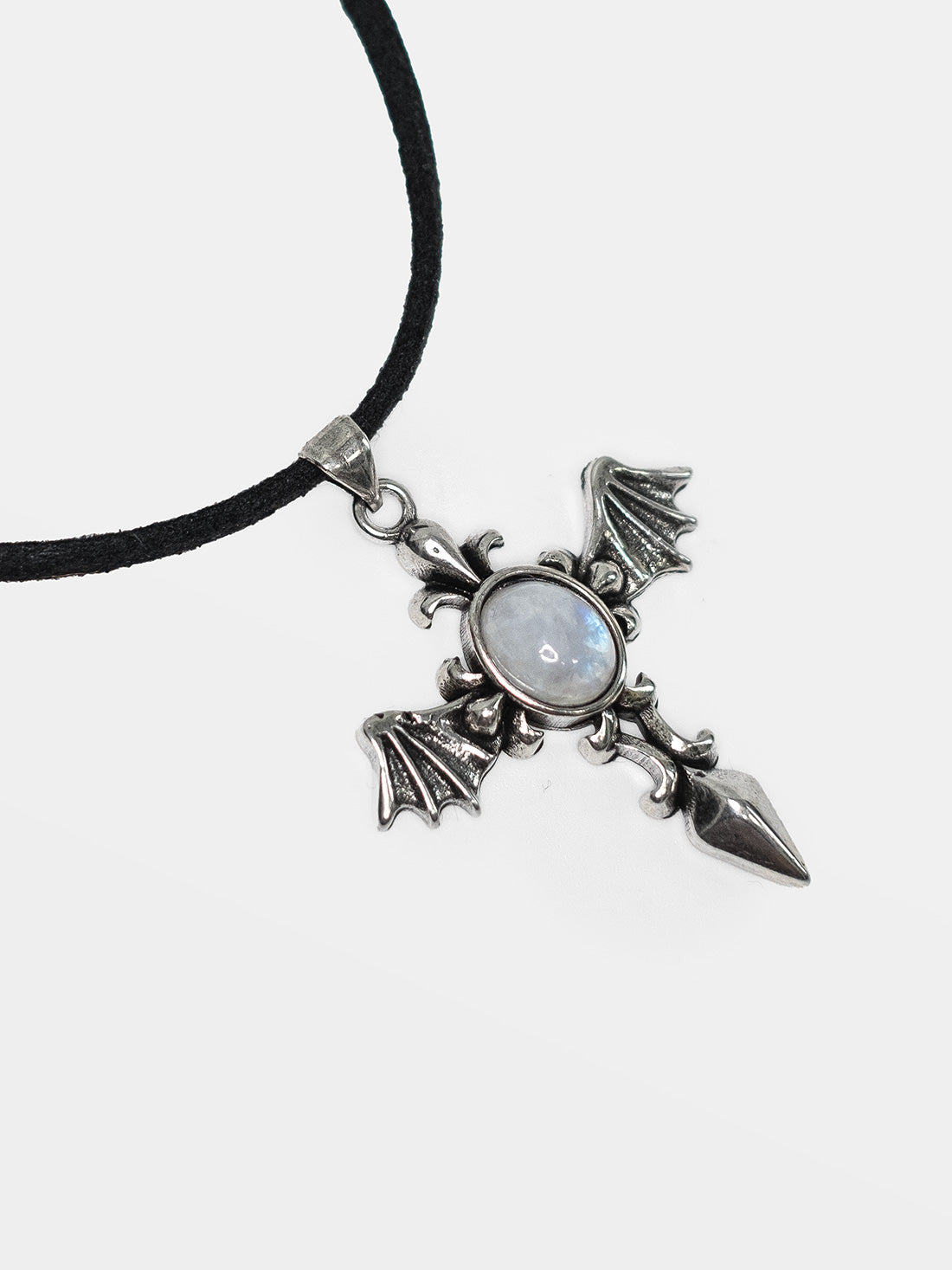 Angel Wing Moonstone Choker