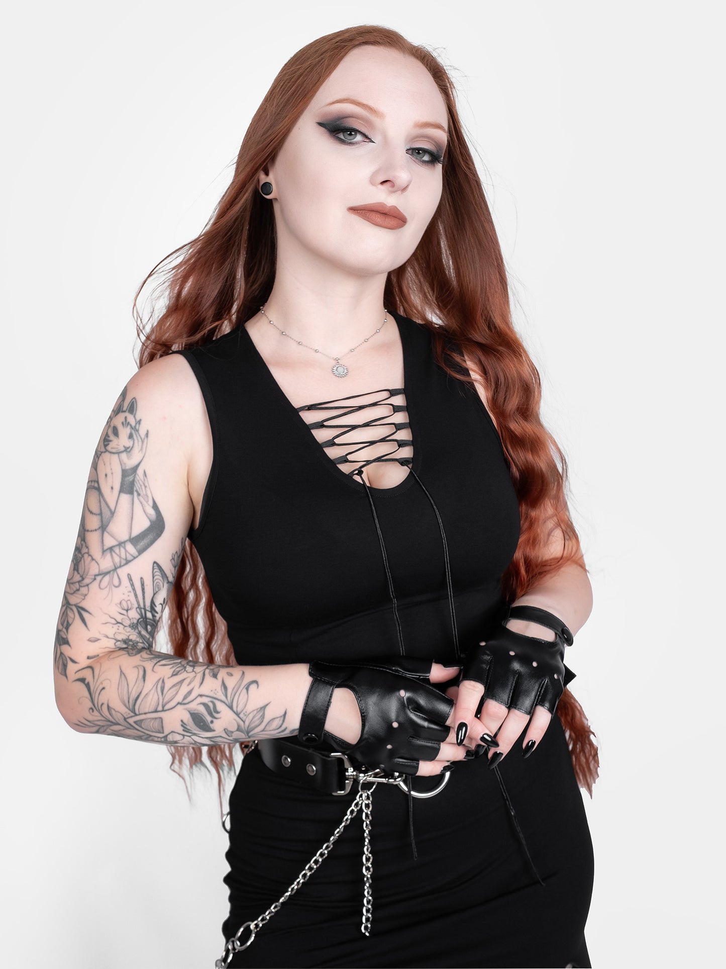 Vesper Lace Up Maxi Dress