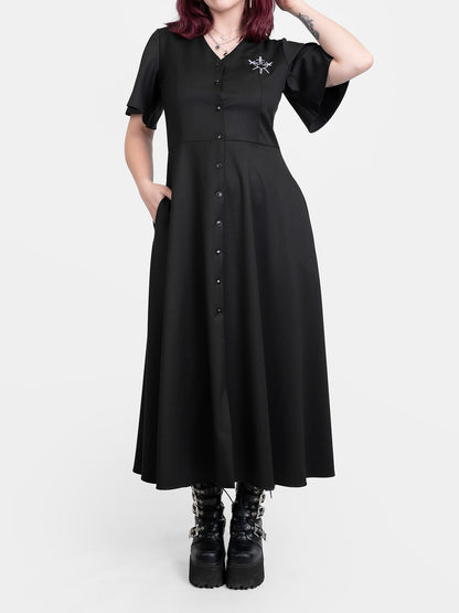 Sukienka midaxi na guziki Moira