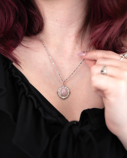 Naszyjnik z kwarcem różowym Beloved