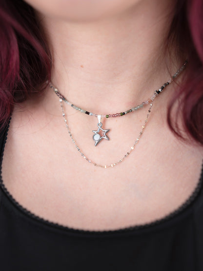 Choker z kamieni naturalnych z gwiazdką Stella