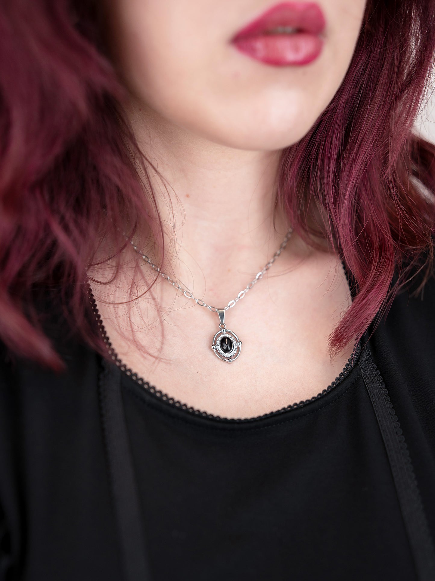 Naszyjnik z obsydianem Orpheus