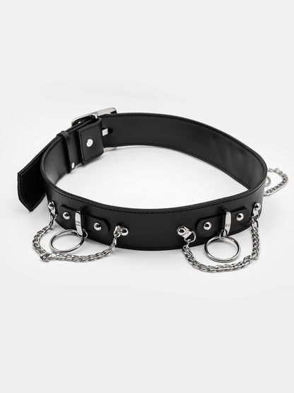 Skórzany pasek z łańcuchami Nightbound