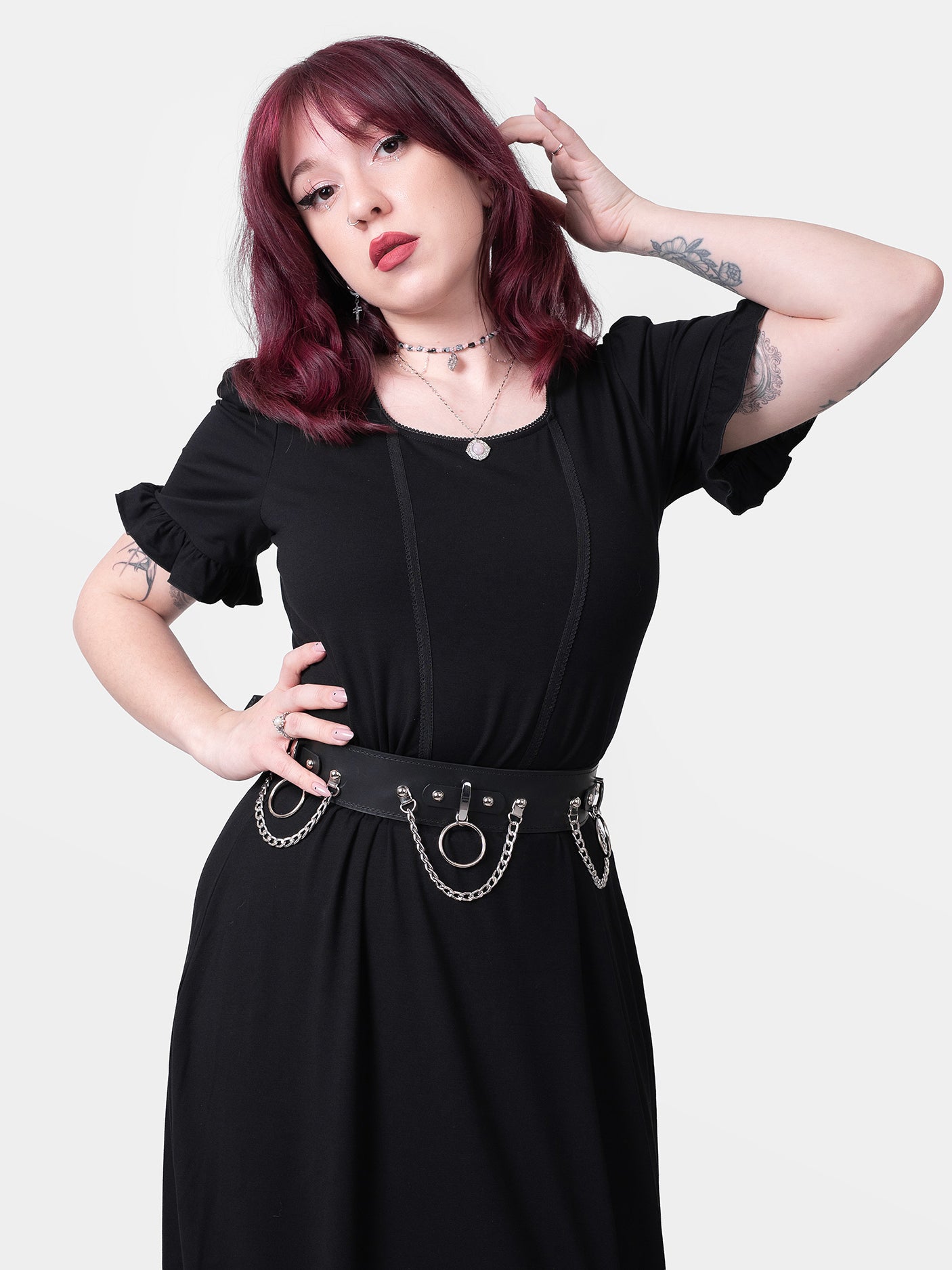 Skórzany pasek z łańcuchami Nightbound