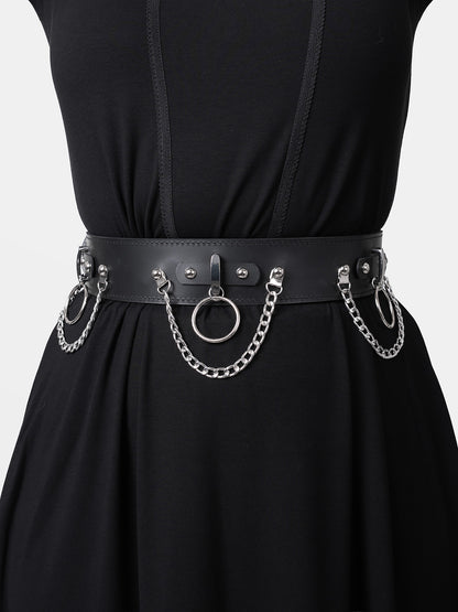 Skórzany pasek z łańcuchami Nightbound