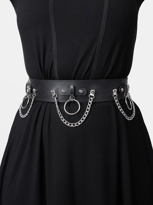 Skórzany pasek z łańcuchami Nightbound