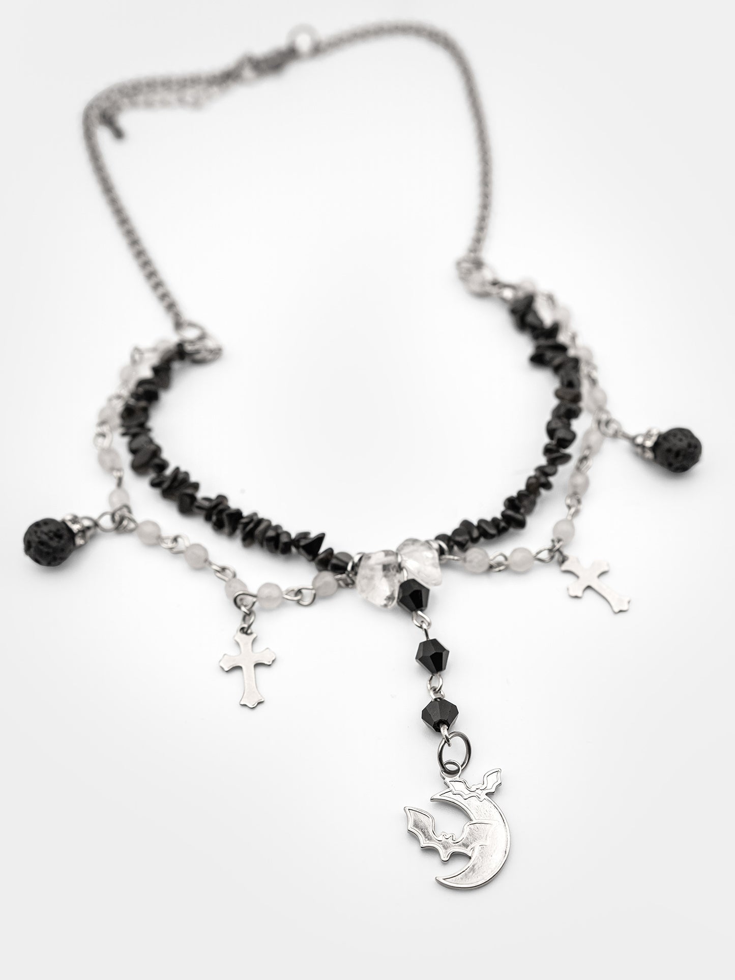 Choker z obsydianem Rowan