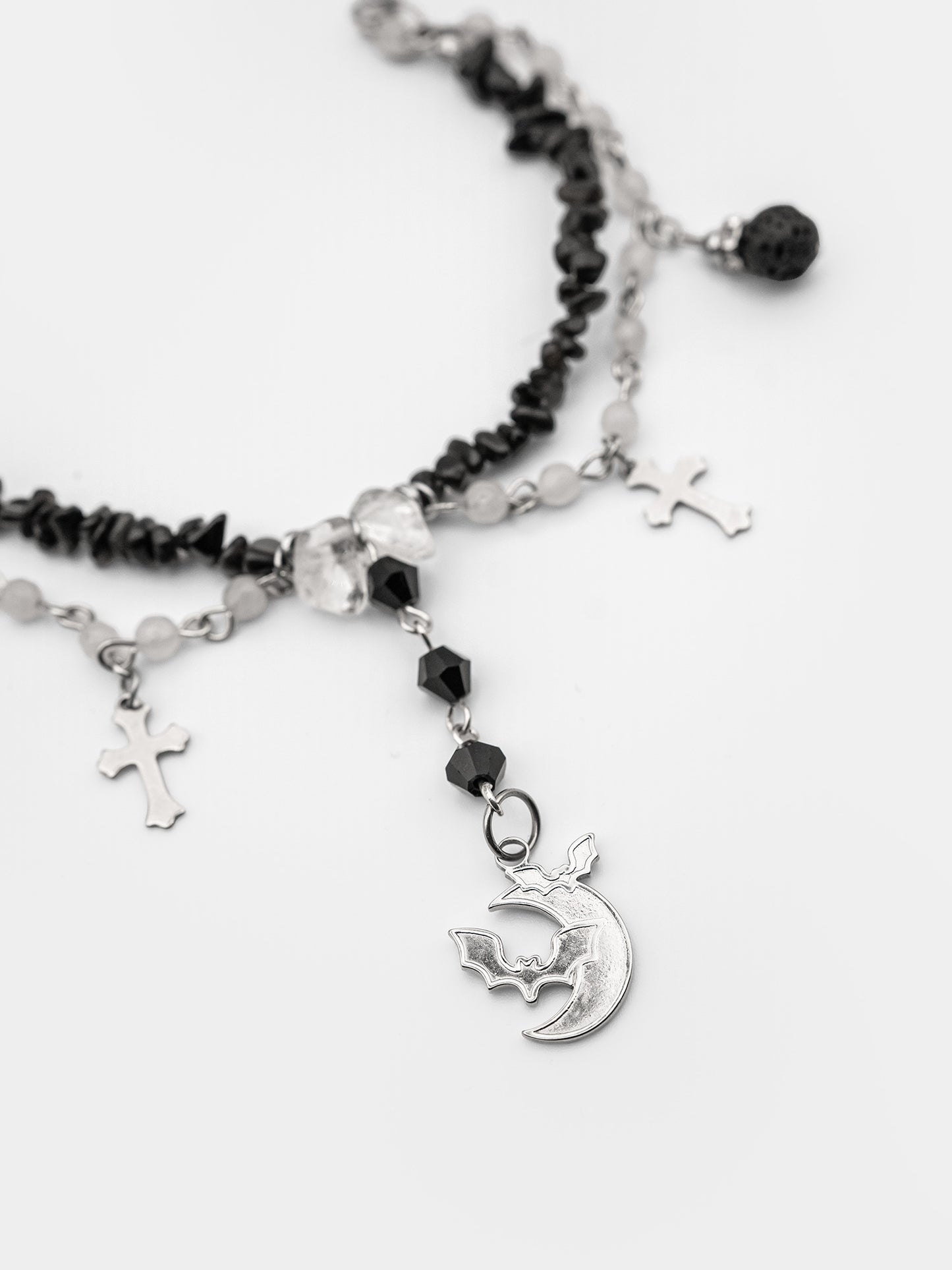 Choker z obsydianem Rowan