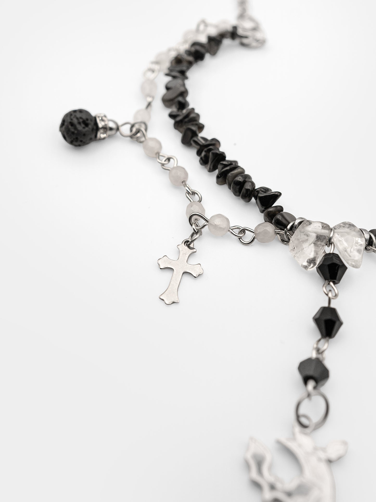 Choker z obsydianem Rowan