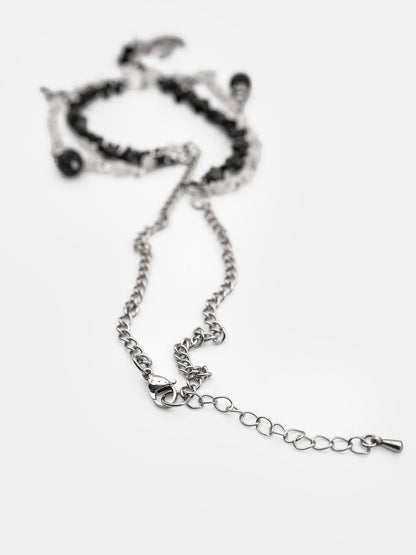 Choker z obsydianem Rowan