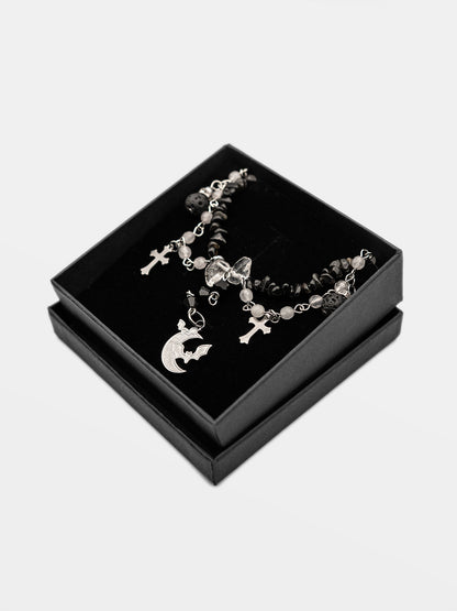 Choker z obsydianem Rowan